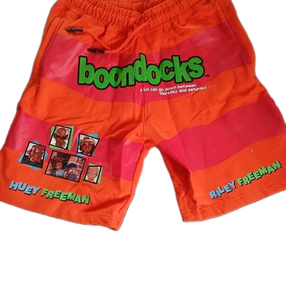 Vibrant Orange Relaxed Fit Athletic Shorts‎